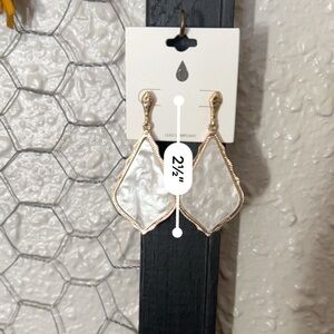 Elegant White Teardrop Earrings